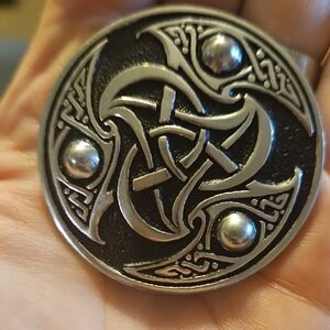St Justin Pewter Celtic Knot Pin
